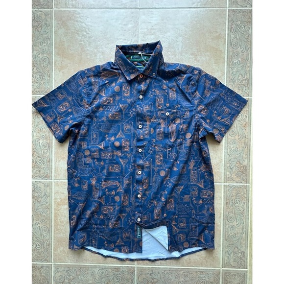 William Murray Other - William Murray Tito's X Recipe For Success Golf Coral Button Down‎ Size M